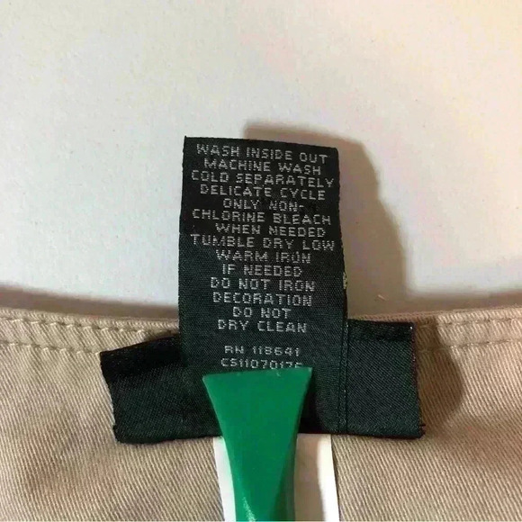 Lane Bryant Khaki Twill Jacket Size 28 Gold Silver Studs Button Front - Picture 10 of 13